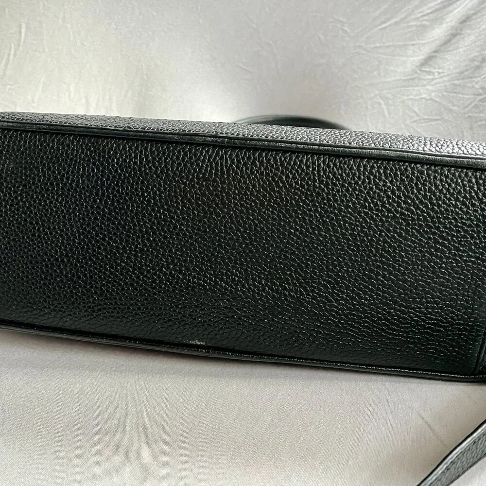 Kate Spade Chester Street Kalen Black Pebbled Leather Satchel Crossbody